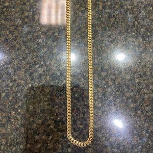22” 10kt Yellow Gold Miami Cuban